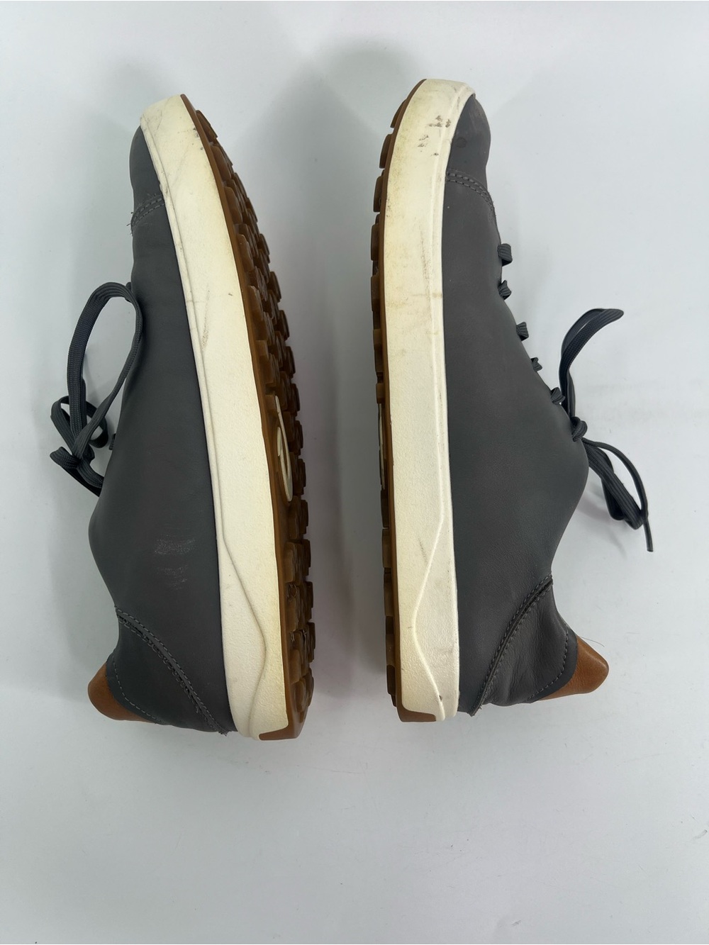 OluKai Gray Wai’alae Leather Waterproof Spikeless Golf Shoes Men’s 11 Eleven - Picture 7 of 11